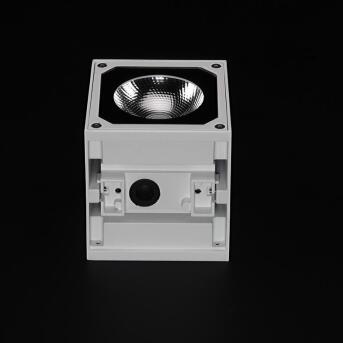 Wandaufbauleuchte, Cubodo II Single weiß LED 7W