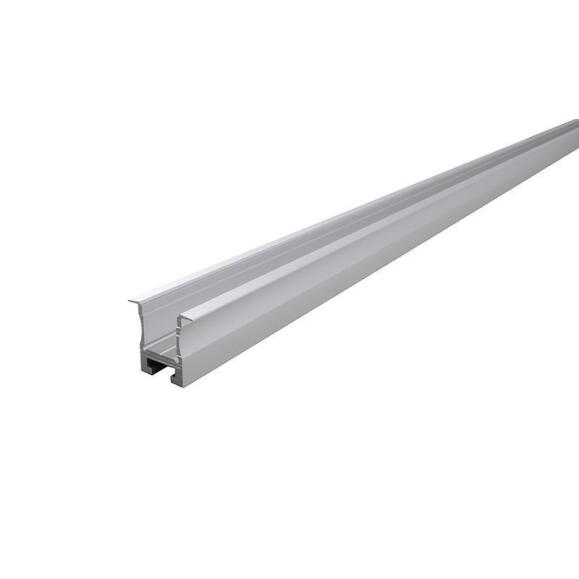 Nuten-Profil, T-hoch ET-04-12 für 12 - 13,3 mm LED Stripes, Silber-matt, eloxiert, 2000 mm