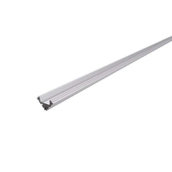 Eck-Profil EV-04-12 für 12 - 13,3 mm LED Stripes, Silber-matt, eloxiert, 2000 mm