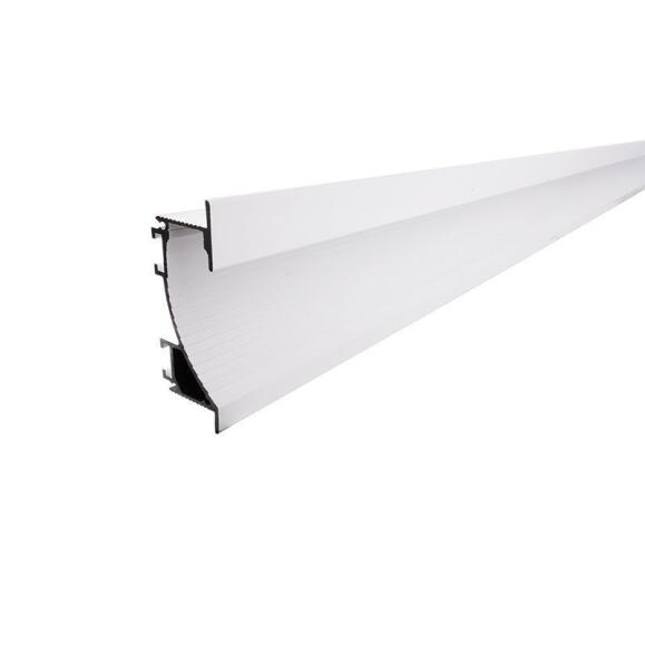 Trockenbau-Profil, Wandvoute EL-02-12 für 12 - 13,3 mm LED Stripes, Weiß-matt, 2000 mm
