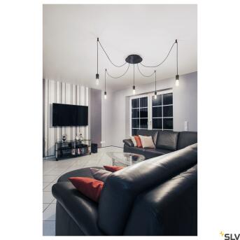 Plafondhaken, voor fitale hanglamp, zwart, dekenconstructie