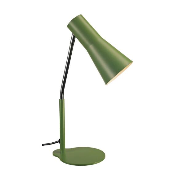 Phelia moderne tafellamp tromp varen groen met schakelaar GU10 39,5 cm