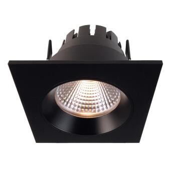 Orionis Einbaustrahler LED 6,5W eckig schwarz 7,8x7,8 cm...