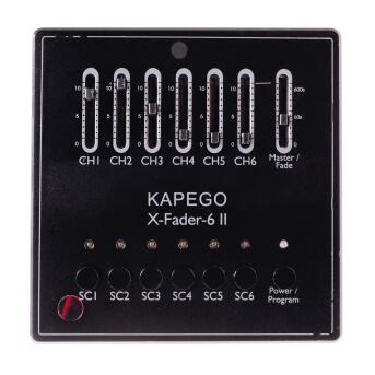 KapegoLED Controller, DMX Wandsteuerung X-Fade-6 II, dimmbar: DMX512 / IR Fernbedienung, 12-24V DC