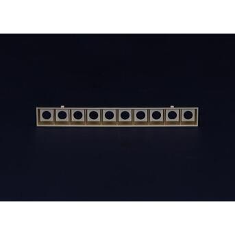 Accessoires / reserveonderdeel, CETI 10 Reflector goud, lengte: 243 mm, breedte: 22 mm, hoogte: 30 mm