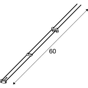 ASMARA, für TENSEO Niedervolt-Seilsystem, QR-C51, weiß, 1 Stück