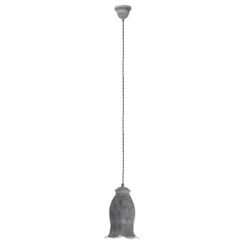 Talbot 1 retro hanger lamp metaalgrijs