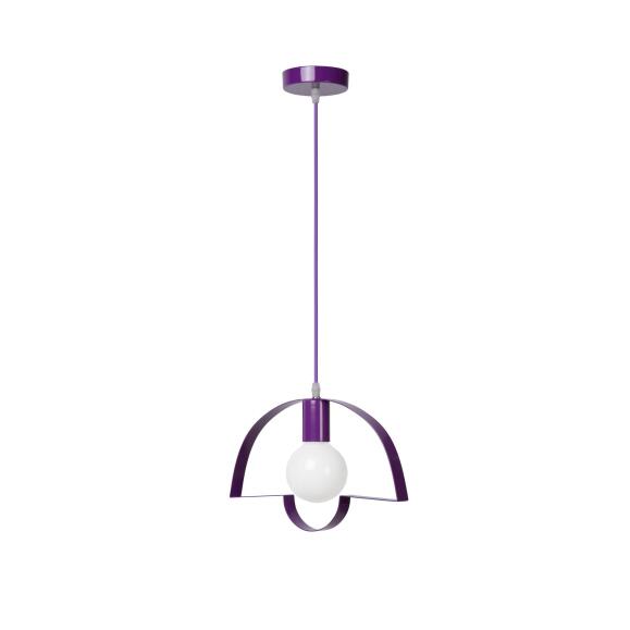 minimalistische Hängeleuchte Silhouet Ø30 cm in purpur