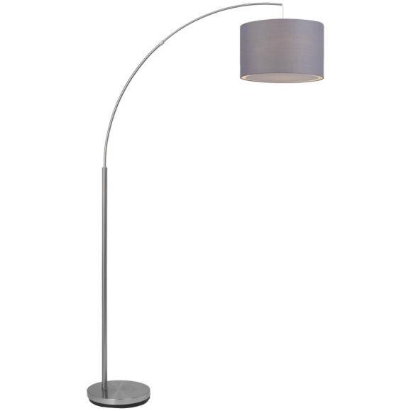 Lamp Lamp Claire roestvrij staal met tekstblazer in grijs Ø36 cm 1 x E27/60W