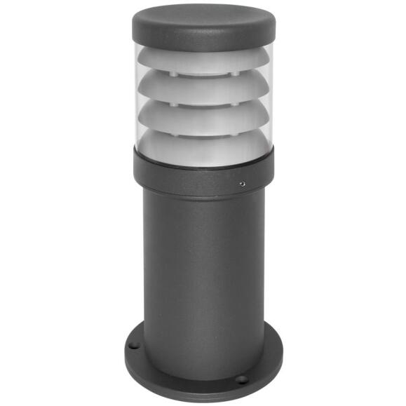 Moderne ronde buitenste bollardlamp grafietgrijs E27 hoogte 35,5 cm