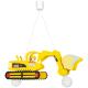 Graafmachine bodo hanger lamp geel 2xe27 kinderlicht