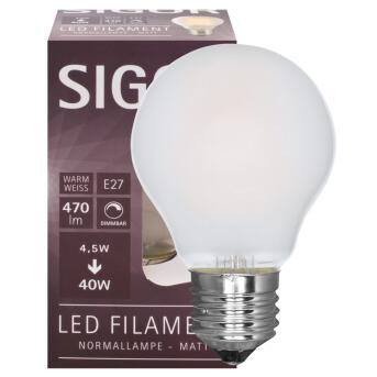 Filament-LED-Lampe, AGL-Form, matt, E27/230V