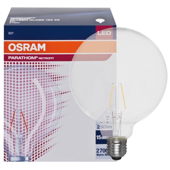 Filament-LED-Lampe 250lm PHARATHOM RETROFIT 2700K Globe-Form klar E27/240V