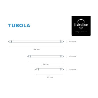 LED Rohrleuchte Industry Lux Tubola K3 IP65 Feuchtraumleuchte Farbtemperatur wählbar 150cm 30W 4200 Lumen