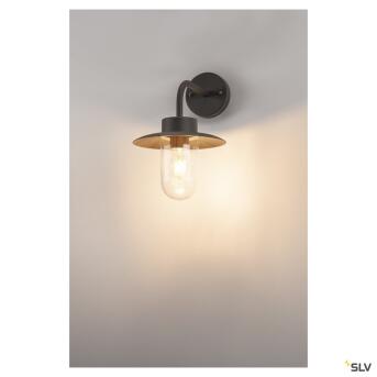 Molat, Buiten Wall Lamp, E27, Anthracite, Max. 60W, IP44