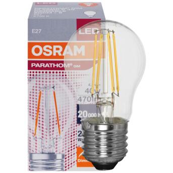 Filament-LED-Lampe CLASSIC Tropfen-Form, klar E27/240V/4,5W