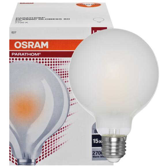 LED-Filament-Lampe  PARATHOM RETROFIT CLASSIC GLOBE 6,5W 806lm  Globe-Form, opal matt, E27, 2700K