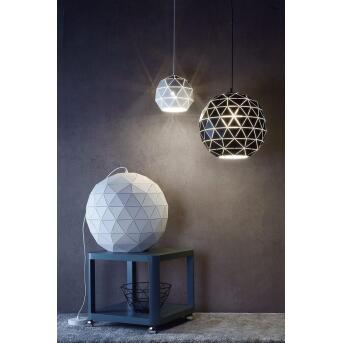 Effectieve hanglamp Asterope rond Ø25 cm in witte E27