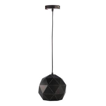 Effectieve hanglamp Asterope rond Ø25 cm in zwarte E27