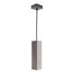 Polaris hanglamp gemaakt van beton in grijze hoekige GU10 hangende lamp