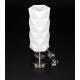 Effectieve tafellamp Asterope lineair in witte 45 cm hoogte