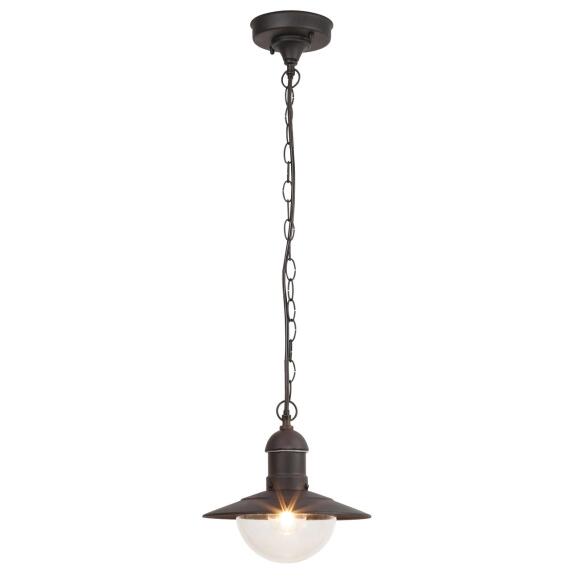 Oslo rustieke hanglamp zwart met ketting