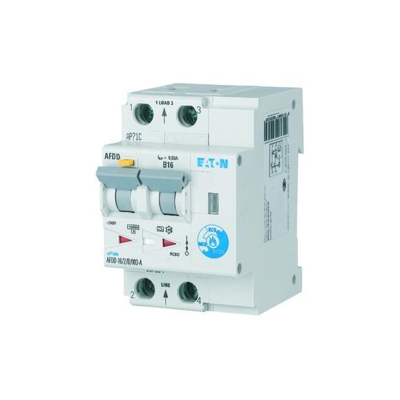 EATON Kombination FI-Schalter/Leitungsschutzschalter mit Zusatzeinrichtung AFDD-16/2/B/003-A